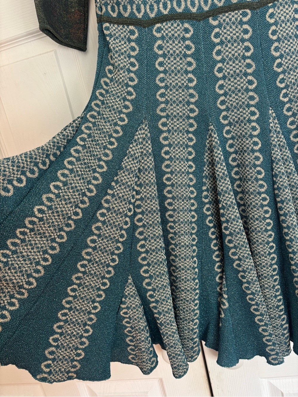 Zac Posen Blue Printed Midi Dress - Picture 11 of 11